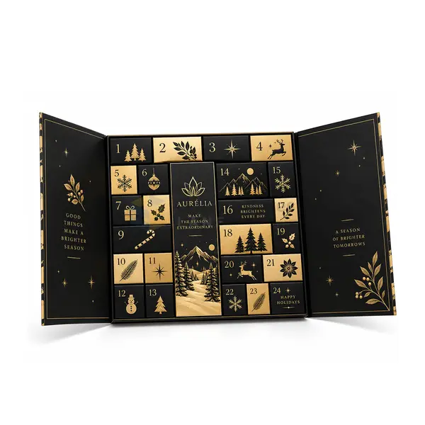 empty advent calendar boxes